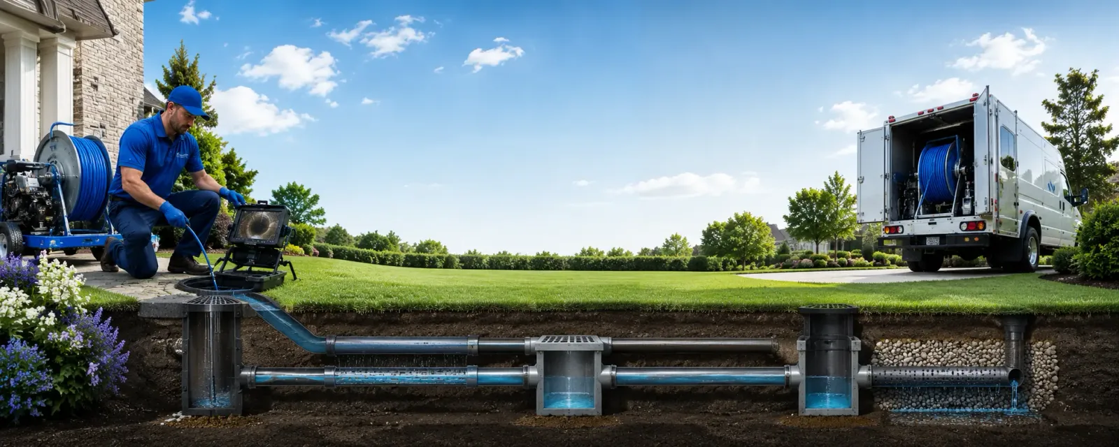 Outdoor drain cleaning information for Collison, IL